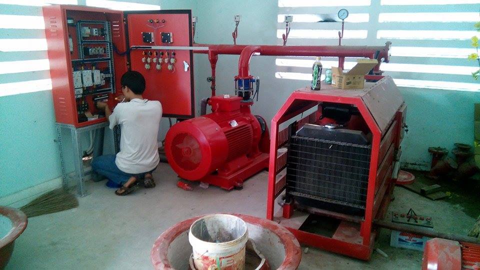 Kiểm tra máy bơm nước chữa cháy trước khi vận hành